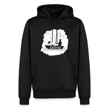 Pêcheur pêcheur - Sweat à capuche Premium bio Homme - noir - Devant - Nico (187cm)