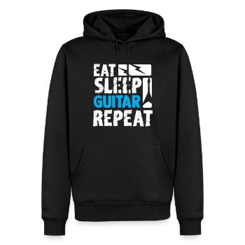 Gitarre spielen Gitarre Geschenk Gittarist - Männer Premium Bio Hoodie - Schwarz - Vorne - Nico (187cm)