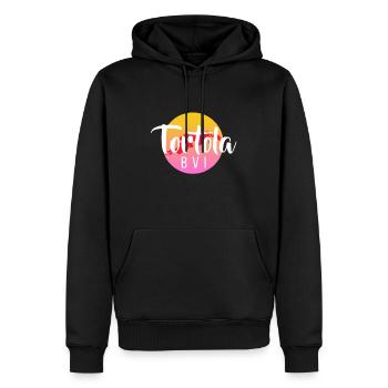 Tortola Bvi Vacation Paradise Travel Vacances - Sweat à capuche Premium bio Homme - noir - Devant - Nico (187cm)