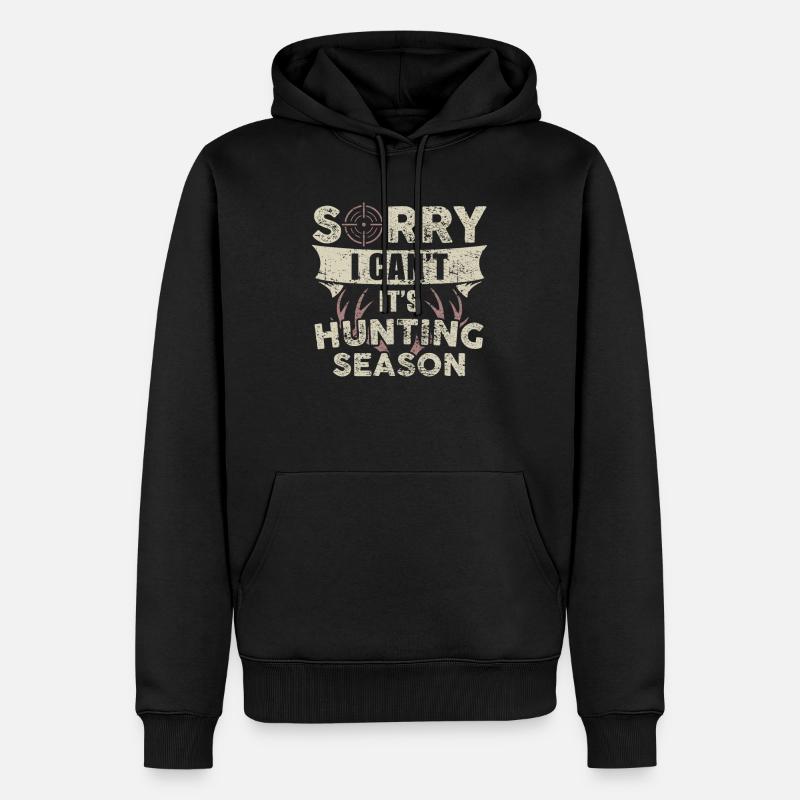 Jagen - Männer Premium Bio Hoodie - Schwarz