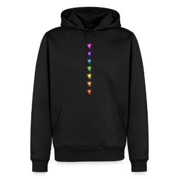 Yoga Sieben Chakra Yogi Meditation Fitness Gym - Männer Premium Bio Hoodie - Schwarz - Vorne - Nico (187cm)