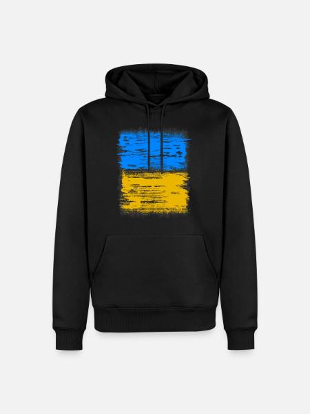 ukraine - Männer Premium Bio Hoodie - Schwarz