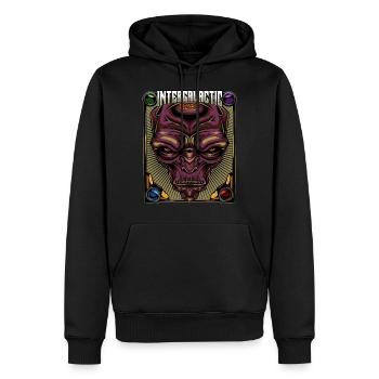 Intergalactic Race | Alien Außerirdischer Geschenk - Männer Premium Bio Hoodie - Schwarz - Vorne - Nico (187cm)