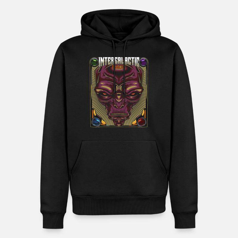 Alien - Männer Premium Bio Hoodie - Schwarz