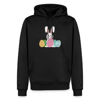 Ostern - Männer Premium Bio Hoodie - Schwarz - Vorne - Nico (187cm)
