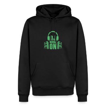 Party DJ - Männer Premium Bio Hoodie - Schwarz - Vorne - Nico (187cm)
