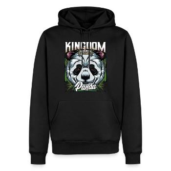 Panda Bear Bamboo Bear Grand cadeau de la faune Panda - Sweat à capuche Premium bio Homme - noir - Devant - Nico (187cm)