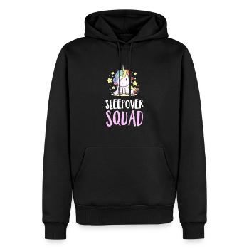 Sleepover Squad Rainbow Unicorn Pyjama Slumber - Sweat à capuche Premium bio Homme - noir - Devant - Nico (187cm)