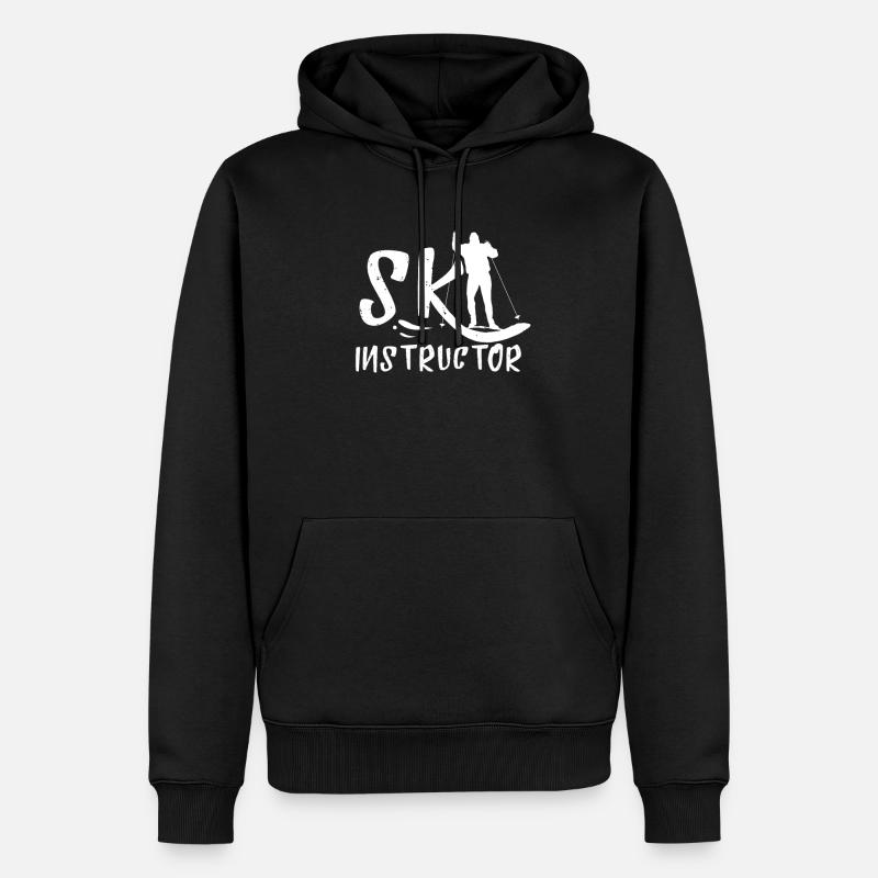 Moniteurs de ski - Sweat à capuche Premium bio Homme - noir