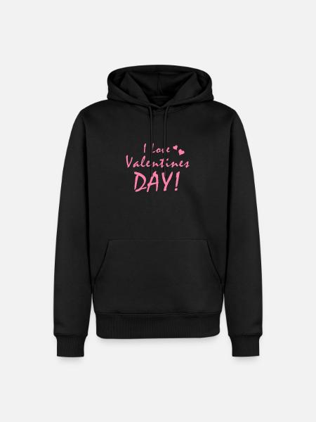 Valentinsdag Valentinsdag Dato - Herre Premium økologisk hoodie - sort