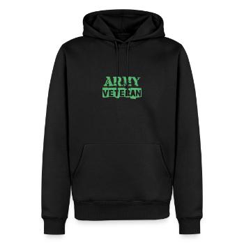 Veteranen Veteranen Veteranen Veteranen - Männer Premium Bio Hoodie - Schwarz - Vorne - Nico (187cm)