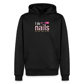 I Do Nails Nageldesign Nagelstudio Maniküre - Männer Premium Bio Hoodie - Schwarz - Vorne - Nico (187cm)