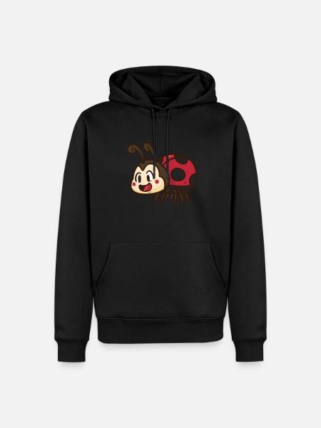 Marienkäfer - Männer Premium Bio Hoodie - Schwarz