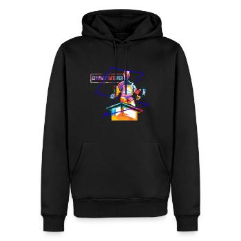 Chimney sweep polygon - Men’s Premium Organic Hoodie - black - Front - Nico (187cm)
