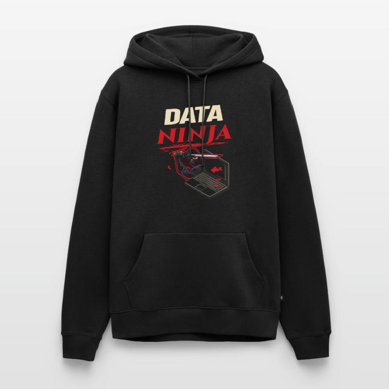 Data Ninja computer programming coder Männer Premium Bio Hoodie