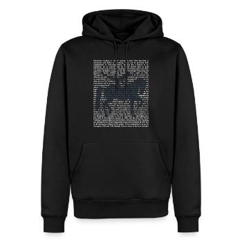 Vaulting - Men’s Premium Organic Hoodie - black - Front - Nico (187cm)