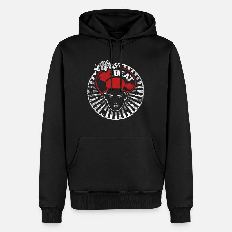 Afro Beat - Männer Premium Bio Hoodie - Schwarz