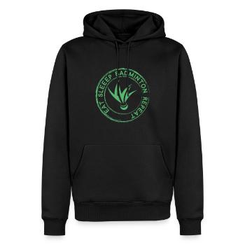Badminton Badminton Badminton Badminton - Männer Premium Bio Hoodie - Schwarz - Vorne - Nico (187cm)
