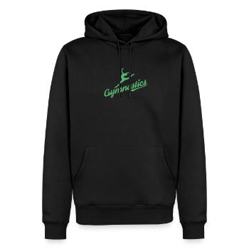 Bodenturnen Gymnastik Turnen Gymnast Bodenturner - Männer Premium Bio Hoodie - Schwarz - Vorne - Nico (187cm)
