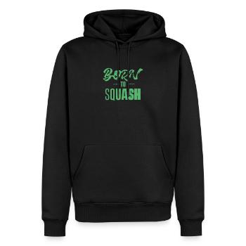 Team Squashspieler Squash Squashen Squashspiel - Männer Premium Bio Hoodie - Schwarz - Vorne - Nico (187cm)