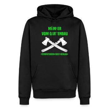 Gartenbau T-Shirt - Männer Premium Bio Hoodie - Schwarz - Vorne - Nico (187cm)