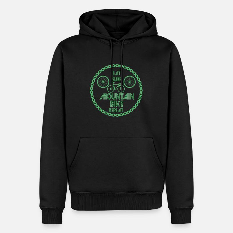 VTT VTT - Sweat à capuche Premium bio Homme - noir