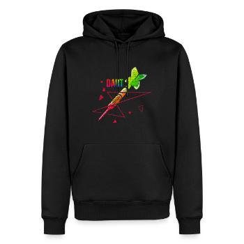 Darts polygon gift - Men’s Premium Organic Hoodie - black - Front - Nico (187cm)