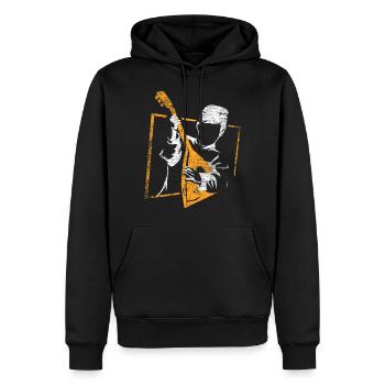 Balalaika Geschenk - Männer Premium Bio Hoodie - Schwarz - Vorne - Nico (187cm)