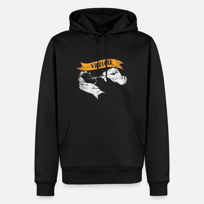 Virologe Geschenk - Männer Premium Bio Hoodie - Schwarz