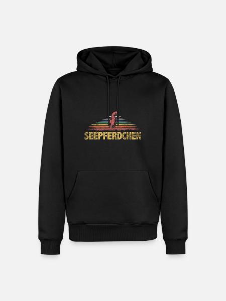 Seepferdchen Geschenk - Männer Premium Bio Hoodie - Schwarz
