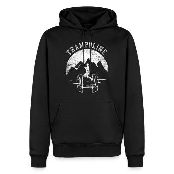 Trampolin Geschenk - Männer Premium Bio Hoodie - Schwarz - Vorne - Nico (187cm)