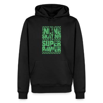 Sk8 Inline Skate Inline Skating Rollschuhe Inliner - Männer Premium Bio Hoodie - Schwarz - Vorne - Nico (187cm)