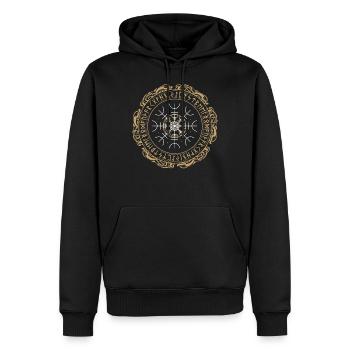 Compas nordique Vegvisir Thor Odin - Sweat à capuche Premium bio Homme - noir - Devant - Nico (187cm)