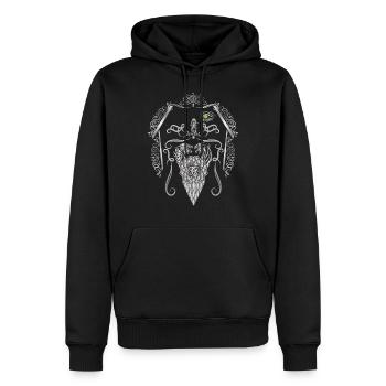 Vikings Odin Thor - Sweat à capuche Premium bio Homme - noir - Devant - Nico (187cm)
