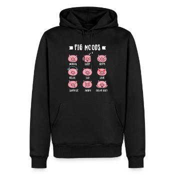 Liebesschwein Oh mein Gott Schwein für Kinder - Männer Premium Bio Hoodie - Schwarz - Vorne - Nico (187cm)