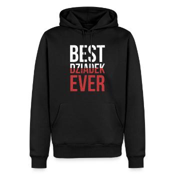 Der beste Dziadek aller Zeiten für Männer! Polnischer Großvater - Männer Premium Bio Hoodie - Schwarz - Vorne - Nico (187cm)