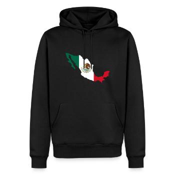 Mexique - Mexique - Mexique - Sweat à capuche Premium bio Homme - noir - Devant - Nico (187cm)