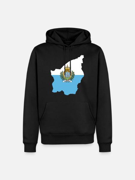 San Marino - Men’s Premium Organic Hoodie - black