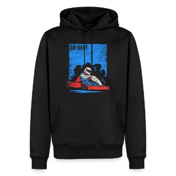 GoKart Rennsport - Männer Premium Bio Hoodie - Schwarz - Vorne - Nico (187cm)