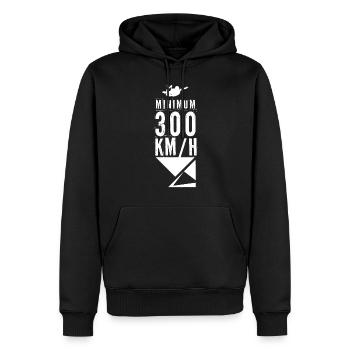 Parachute - Sweat à capuche Premium bio Homme - noir - Devant - Nico (187cm)