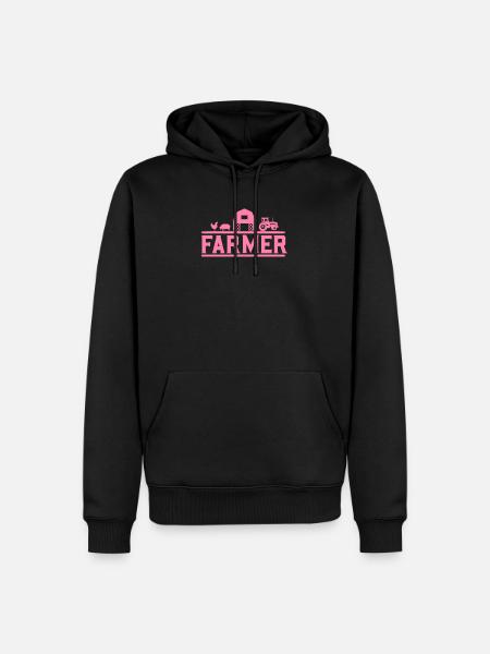 Mama Farmer Farmer Farmer - Men’s Premium Organic Hoodie - black