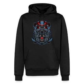 Hockey Wolf Wolves Wolfpack Ice Hockey Predator - Men’s Premium Organic Hoodie - black - Front - Nico (187cm)