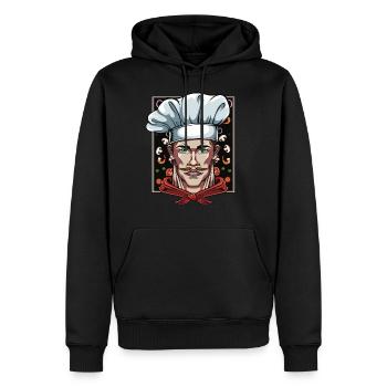Küchenchef Chefkoch Chef Köche Restaurant Kochen - Männer Premium Bio Hoodie - Schwarz - Vorne - Nico (187cm)