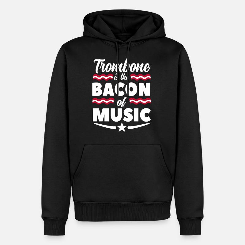 Trombone - Männer Premium Bio Hoodie - Schwarz