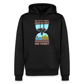 Klimawandel Umweltschutz Naturschutz Geschenk - Männer Premium Bio Hoodie - Schwarz - Vorne - Nico (187cm)