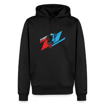Pétanque - Männer Premium Bio Hoodie - Schwarz - Vorne - Nico (187cm)
