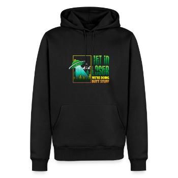 Obtenez le perdant de Tn que nous faisons bout fesses t-shirt Alien - Sweat à capuche Premium bio Homme - noir - Devant - Nico (187cm)