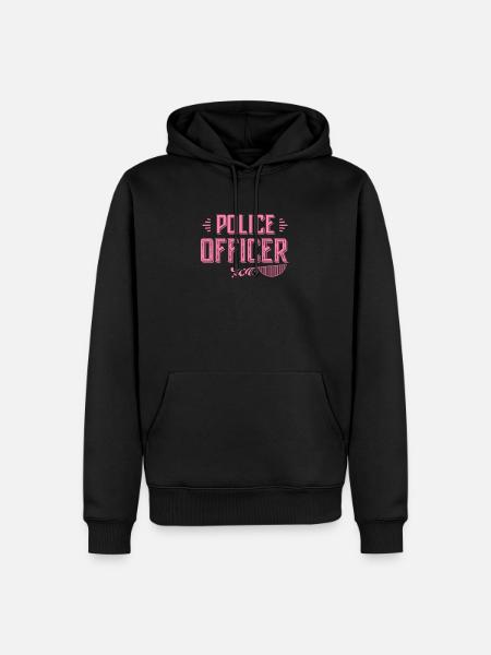 Policewoman - Men’s Premium Organic Hoodie - black