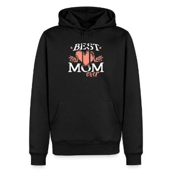 le meilleur maman cadeau de la fête des mères - Sweat à capuche Premium bio Homme - noir - Devant - Nico (187cm)