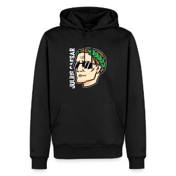 Julius Ceasar - Männer Premium Bio Hoodie - Schwarz - Vorne - Nico (187cm)